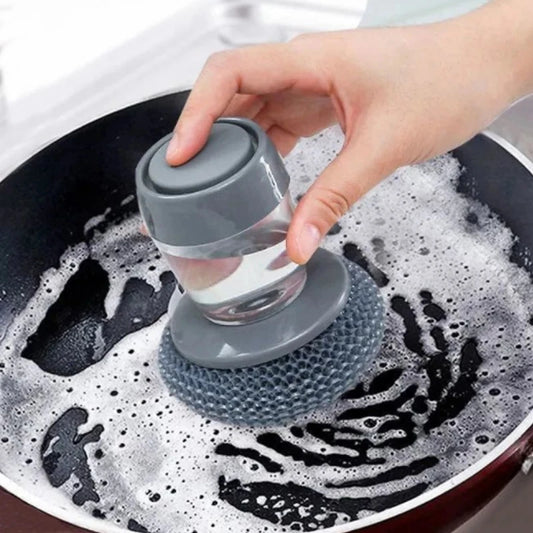Suds & Scrub: 2-in-1 Kitchen Cleaning Brush and Soap Dispenser