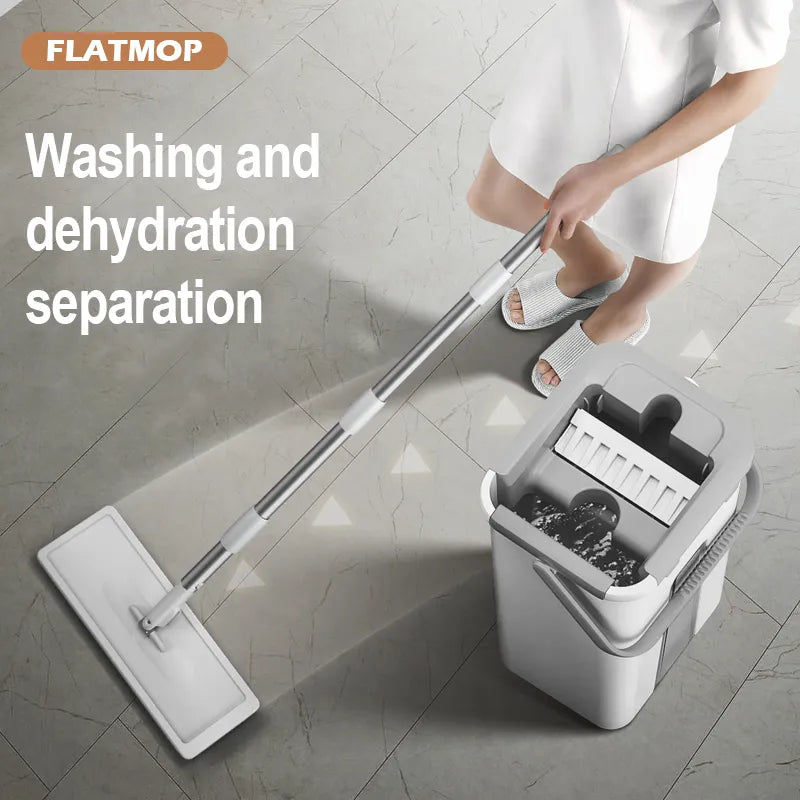 Mops Magic Floor Mop: The Ultimate Squeeze Mop with Rotating Bucket for Effortless Floor Cleaning