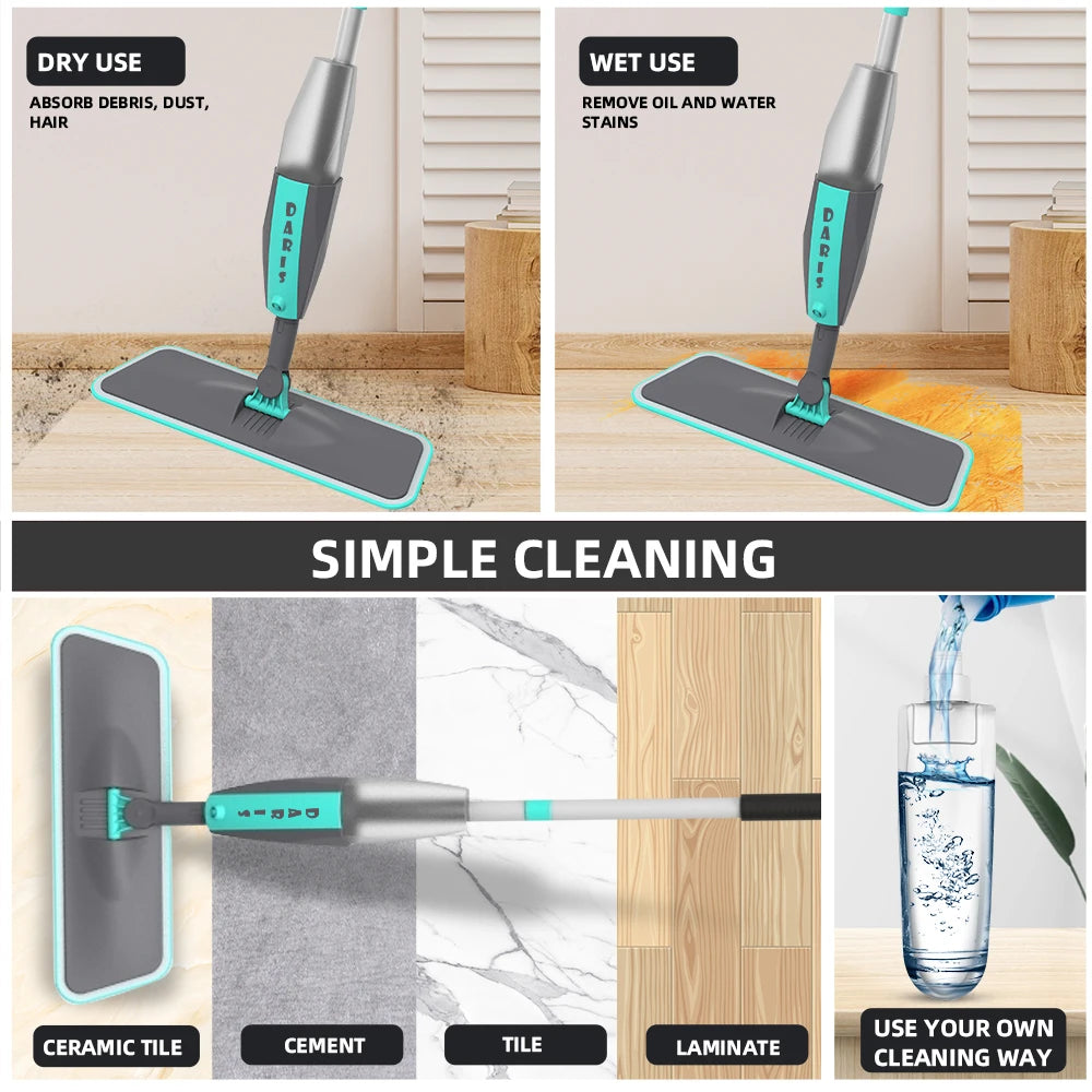 UltraSpin 360° Broom: Efficient Floor Cleaning Magic!
